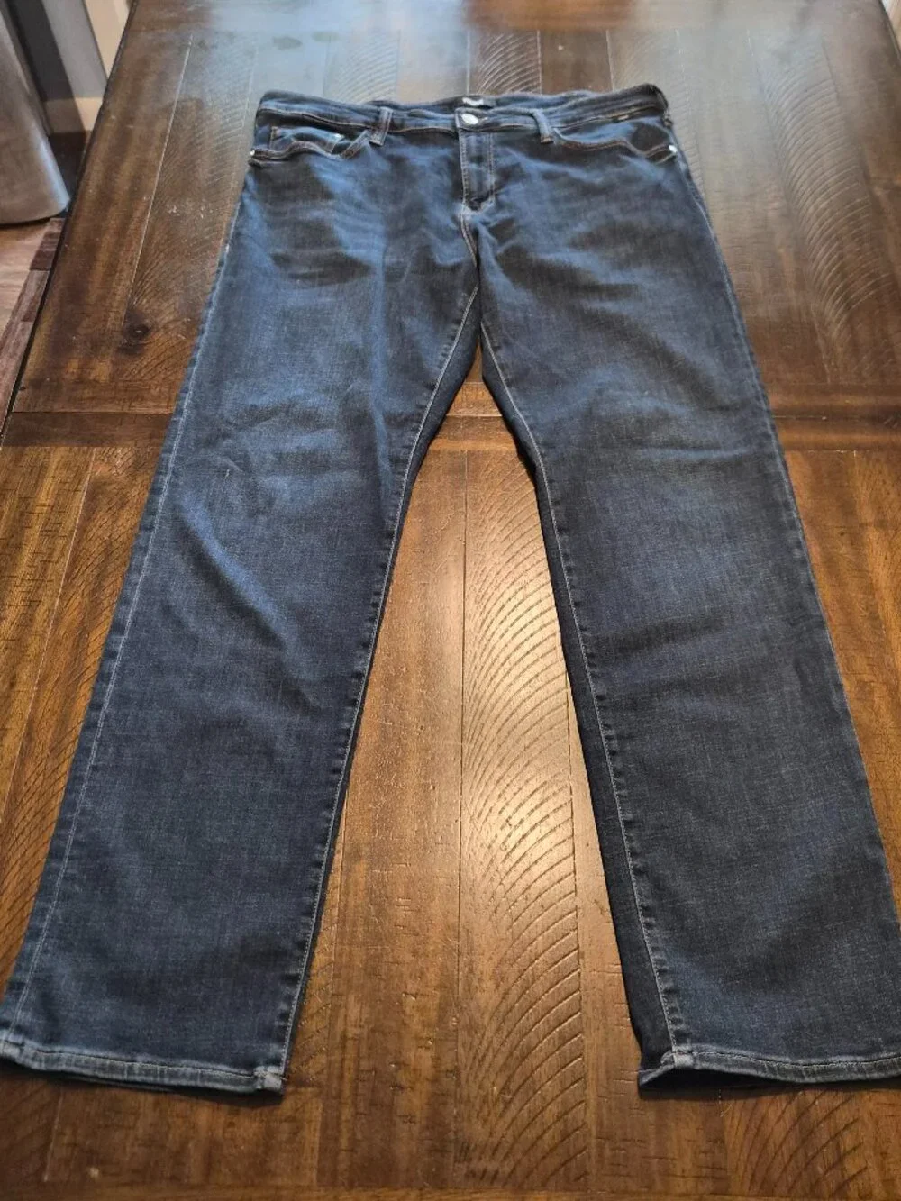 Mavi Jeans Matt Relaxed Straight Leg Dark Wash Blue Denim Mens Size 38x34 G598